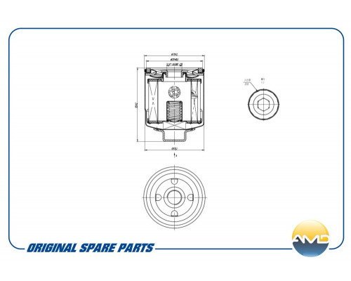 AMD.FL717 AMD Фильтр масляный