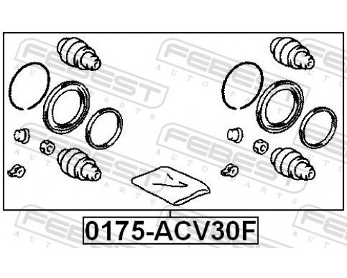 0175-ACV30F FEBEST Р/к переднего суппорта