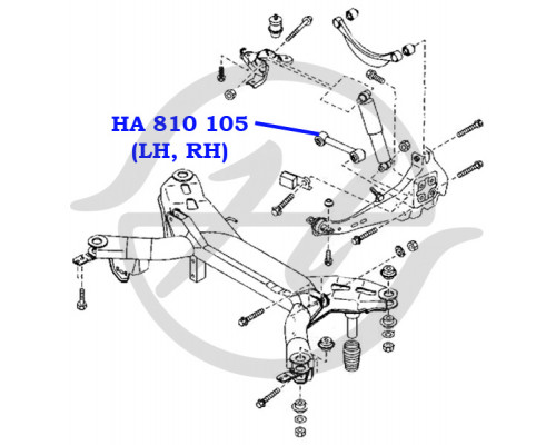 HA810105 Hanse Тяга регулировки развала для Mazda Mazda 6 (GG) 2002-2007