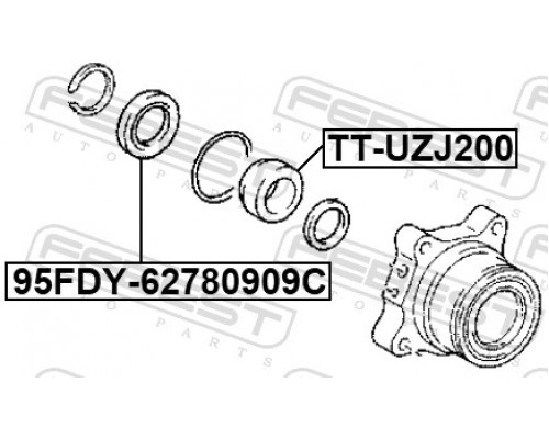 TT-UZJ200 FEBEST Втулка запорная