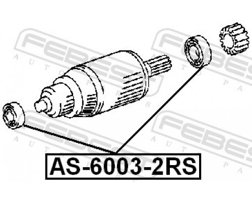 AS-6003-2RS FEBEST Подшипник генератора