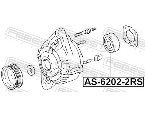 AS-6202-2RS FEBEST Подшипник генератора