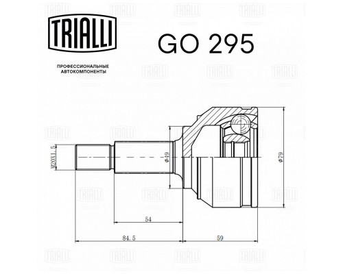 GO295 Trialli ШРУС наружный передний