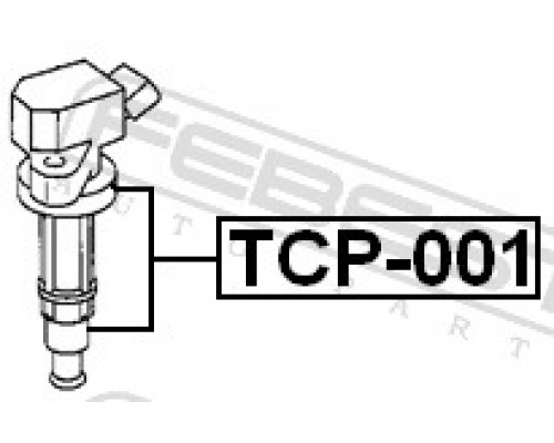 TCP-001 FEBEST Наконечник свечи зажигания