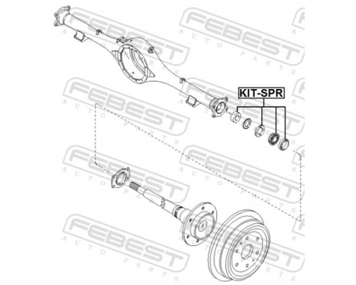 KIT-SPR FEBEST Подшипник полуоси заднего моста