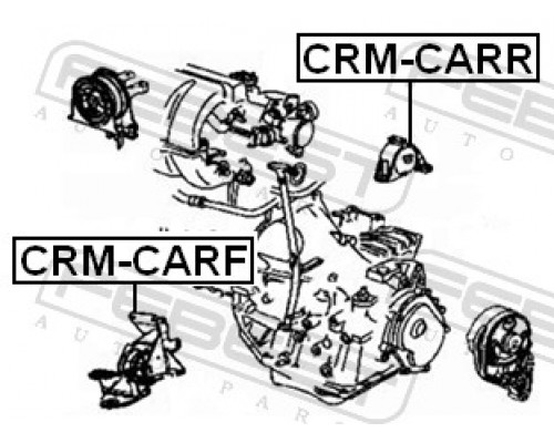 CRM-CARR FEBEST Опора КПП для Chrysler Voyager/Caravan (RG/RS) 2000-2008