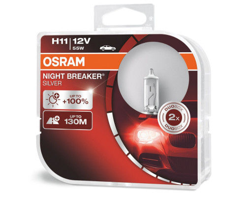 Лампы H11 12V 55W Night Breaker Silver 2 шт