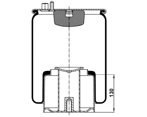 T0070-4884V2 TOPCOVER Воздушная подушка (опора пневматическая)