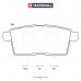 Торм. колодки дисковые задн. Mazda CX-7 07- / CX-9 I 07- (M2624545)