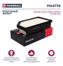 Фильтр воздушный KIA RIO 11-, SOUL 08-; HYUNDAI SOLARIS 10-, VELOSTER 11-
