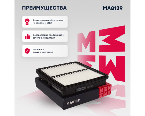 Фильтр воздушный CHERY SWEET (QQ) 03-; CHEVROLET SPARK 05-; DAEWOO MATIZ 98-