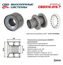 CBD510.016 CBD Пламегаситель универсальный