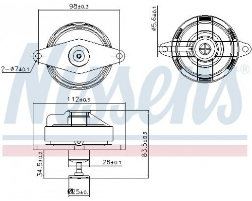 98197 Nissens Клапан рециркуляции выхлопных газов 98197 Nissens Клапан рециркуляции выхлопных газов