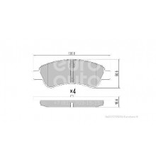 FBP-1212 Fremax Колодки тормозные передние к-кт