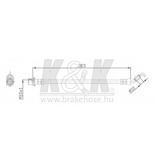 FT0982 K&K Шланг тормозной