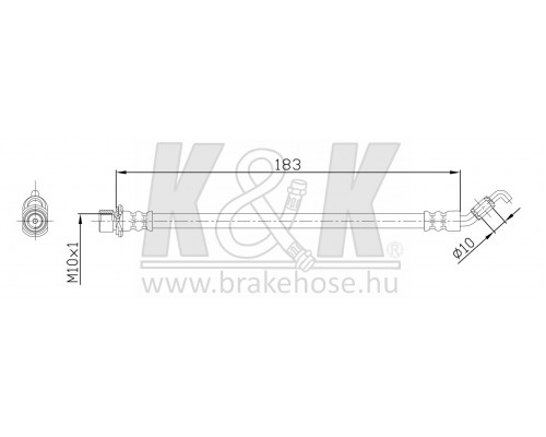 FT0982 K&K Шланг тормозной