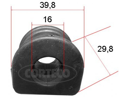 49371838 Corteco Втулка (сайлентблок) заднего стабилизатора
