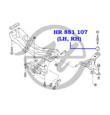 HR881107 Hanse Сайлентблок переднего рычага задний