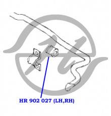 HR902027 Hanse Втулка (сайлентблок) заднего стабилизатора для Hyundai Starex H1 1997-2007