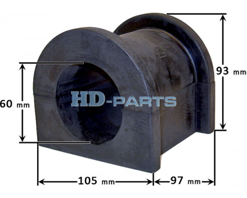 112439 HD-PARTS Втулка (сайлентблок) заднего стабилизатора