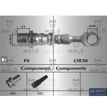 H80277 Malo/Akron Шланг тормозной передний