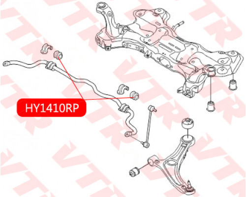 HY1410RP VTR Втулка (сайлентблок) переднего стабилизатора для Hyundai i40 2011-2019