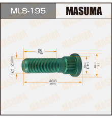 MLS-195 Masuma Шпилька колеса