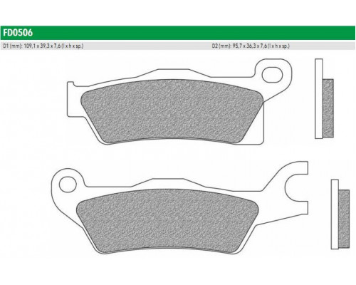 FD0506SV Newfren Колодки тормозные мото