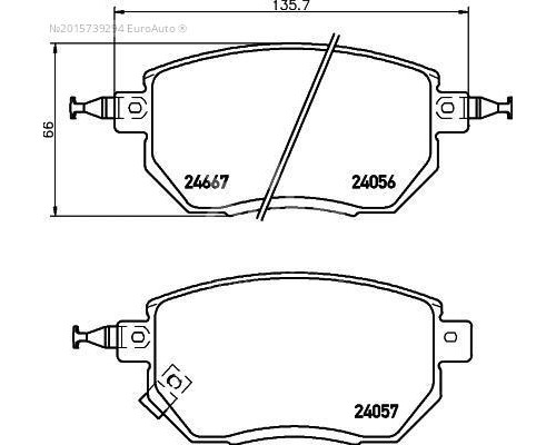 T1425 Pagid Колодки тормозные передние к-кт