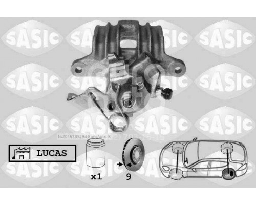 6506010 Sasic Суппорт тормозной задний левый