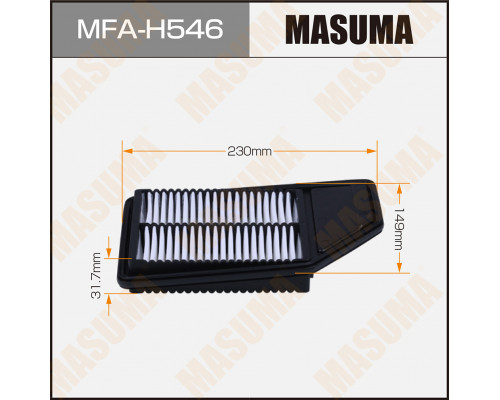 MFA-H546 Masuma Фильтр воздушный