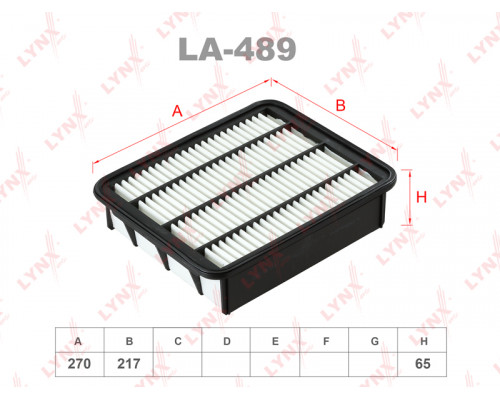 LA-489 Lynx Фильтр воздушный для Toyota Land Cruiser (150)-Prado 2009>