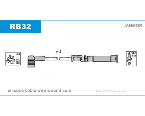 RB32 Janmor Провода высокого напряж. к-кт