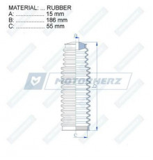 RDZ0366MG Motorherz Пыльник рулевой тяги (к-кт)