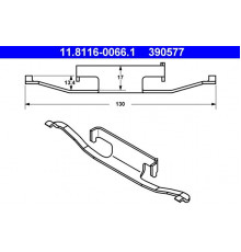 11.8116-0066.1 ATE Пружина заднего суппорта