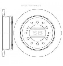 SD4027 HI-Q Диск тормозной задний