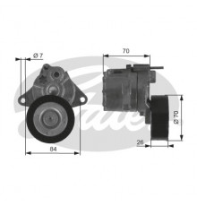 T38415 Gates Ролик руч.ремня с кронштейном