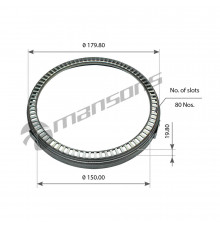 300.338 Mansons Кольцо датчика ABS