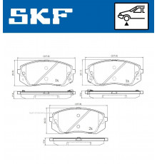 VKBP90174A SKF Колодки тормозные задние дисковые к-кт