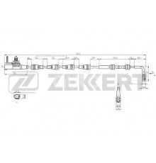 BS-8141 Zekkert Датчик износа колодок