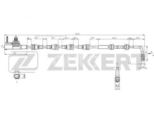 BS-8141 Zekkert Датчик износа колодок