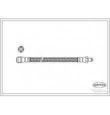 19035149 Corteco Шланг тормозной задний