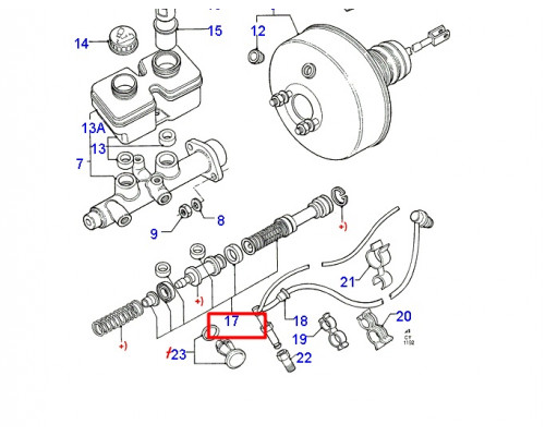 6553460 Ford Р/к главного тормозного цилиндра для Ford Transit 1985-1991