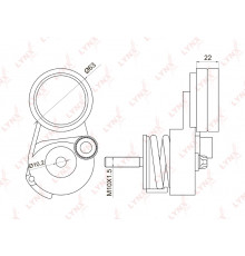 PT-3033 Lynx Натяжитель ремня