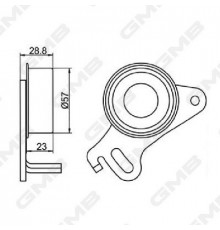 GT10130 GMB Ролик-натяжитель балансировочного вала
