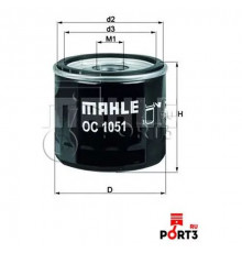 OC1051A Mahle / Knecht Фильтр масляный