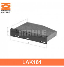 LAK181 Mahle / Knecht Фильтр салона