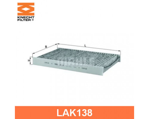 LAK138 Mahle / Knecht Фильтр салона