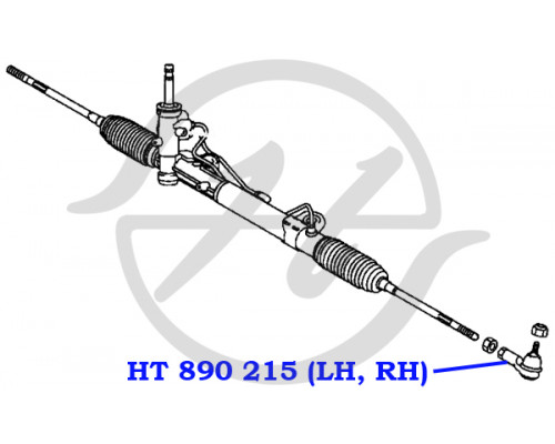 HT890215 Hanse Наконечник рулевой