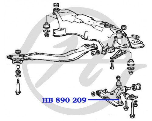 HB890209 Hanse Опора шаровая нижняя передней подвески